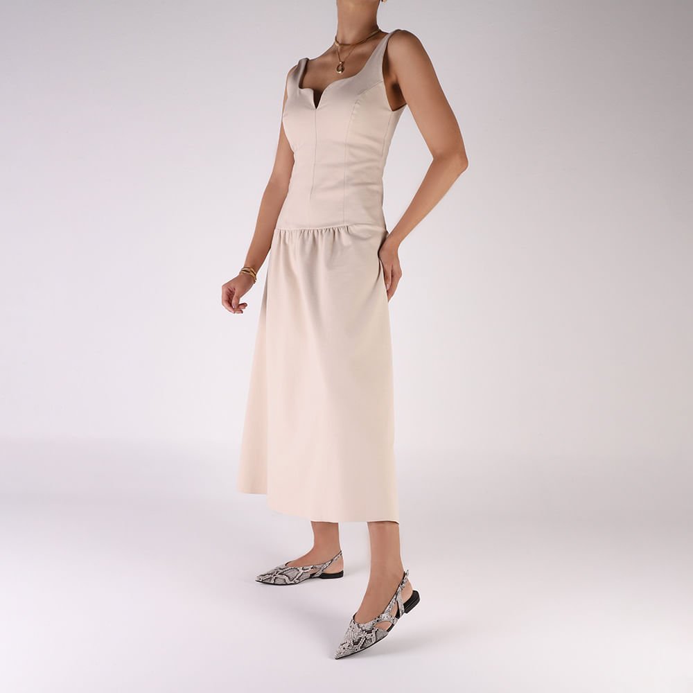 Slingback Cobra Natural Couro Bico Fino Recortes Animal Print 4