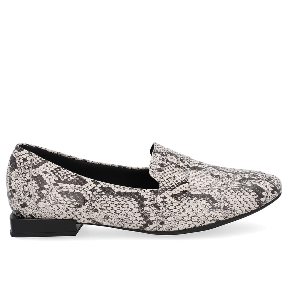 Loafer Cobra Natural Couro Básico