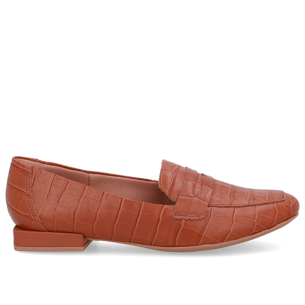 Loafer Marrom Couro Básico