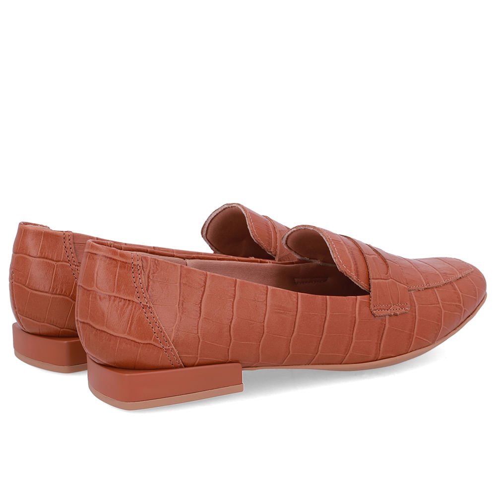 Loafer Marrom Couro Básico Marrom 3