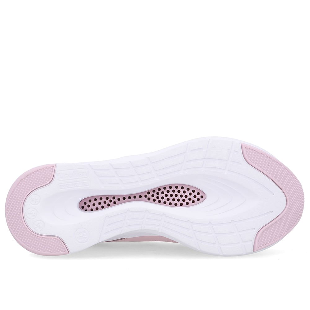 Tênis Cadarço Couro Rosa Branco/Rosa 5