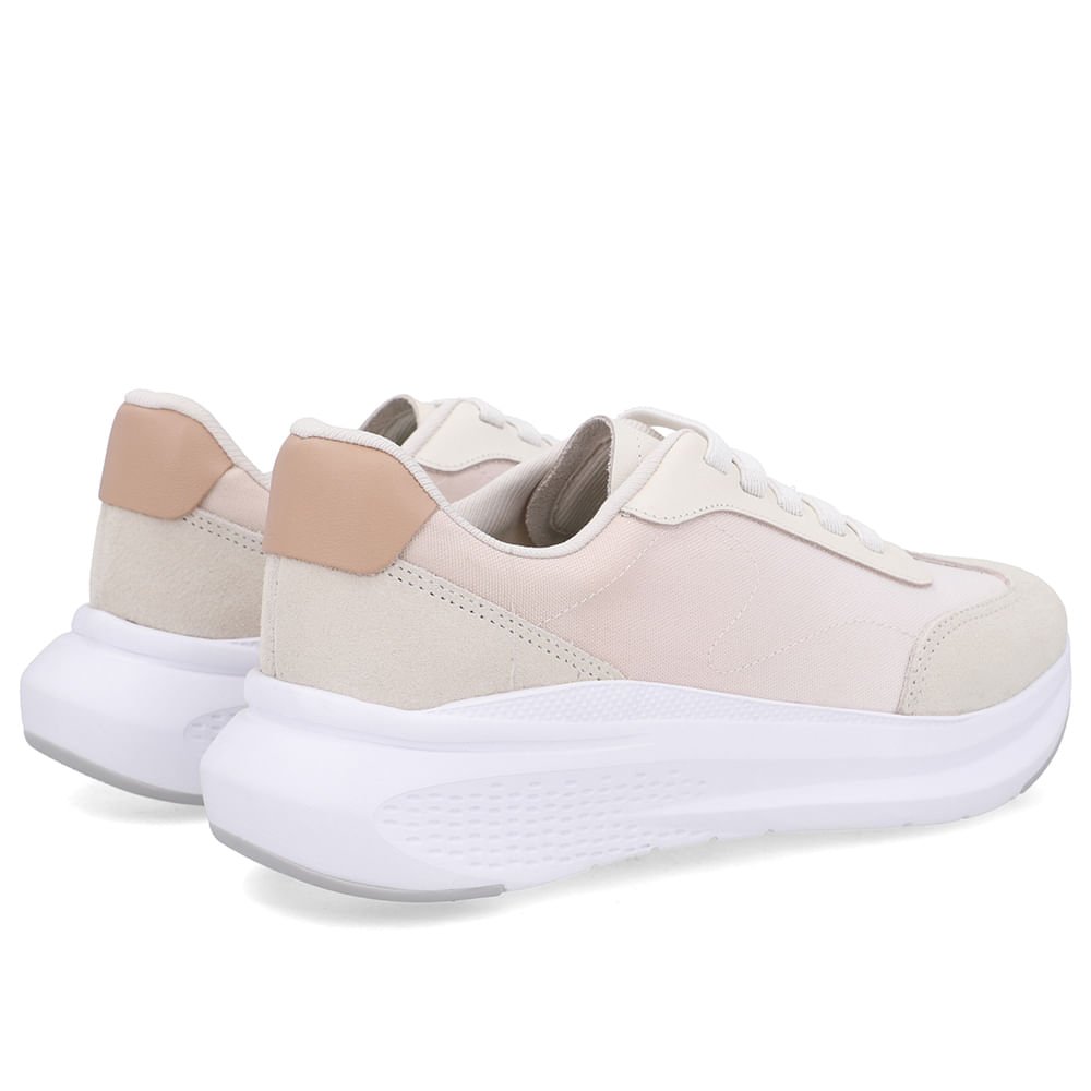 Tênis Slip On Branco Marfim Degradê Tecido Marfim 3