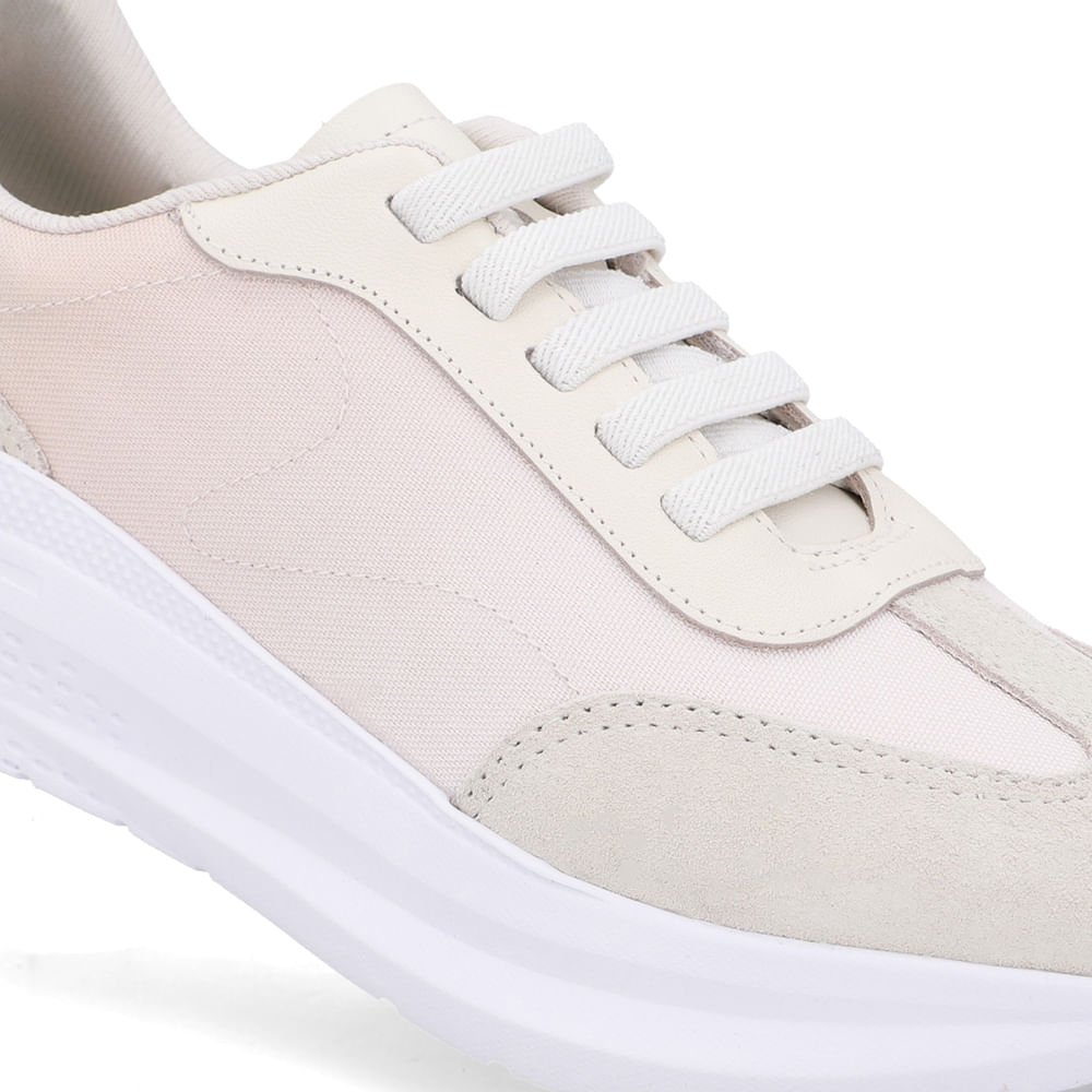 Tênis Slip On Branco Marfim Degradê Tecido Marfim 4