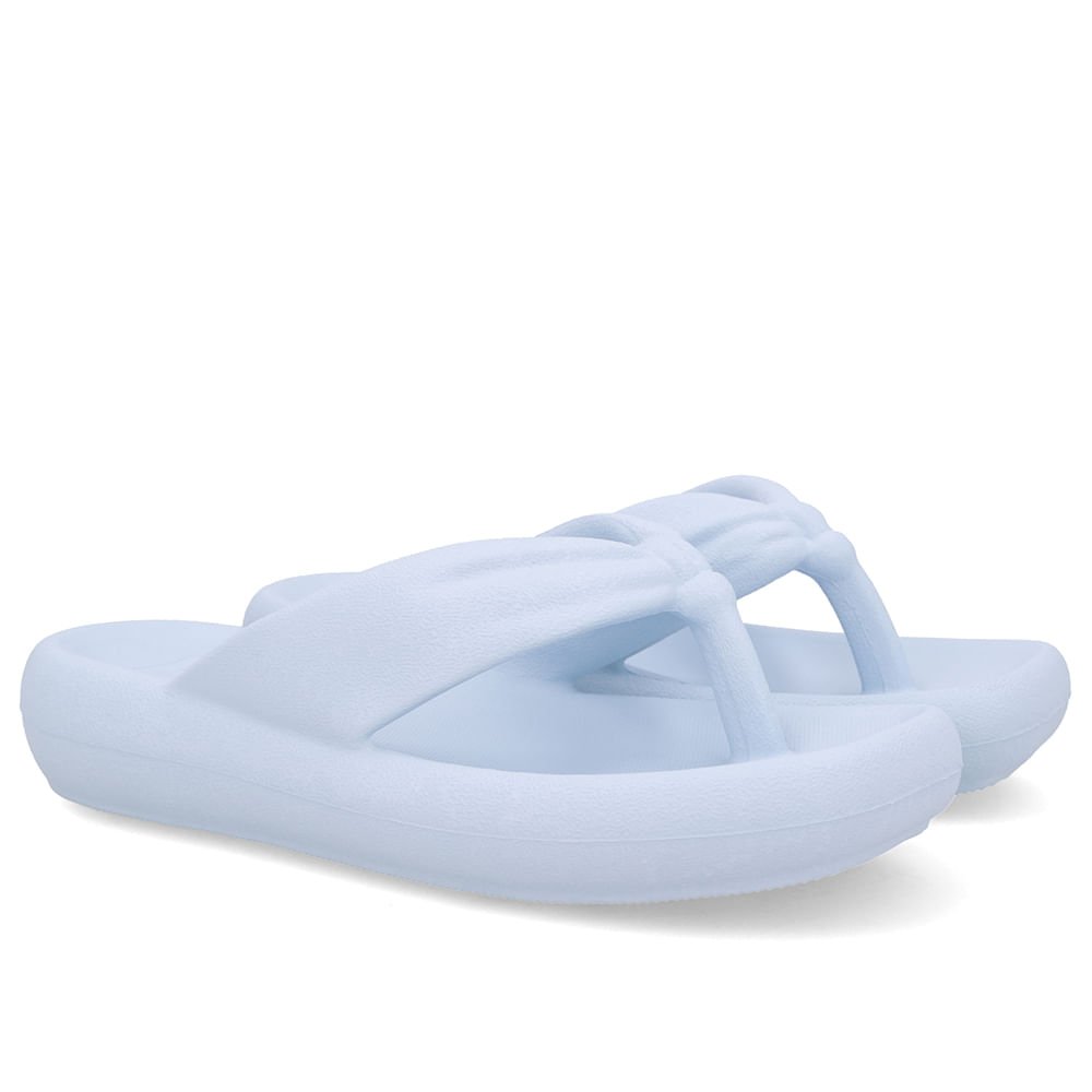 Chinelo Azul Poofy Bico Quadrado Eva Azul 2