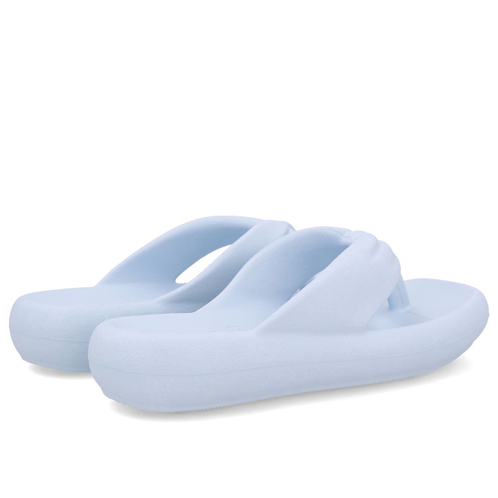 Chinelo Azul Poofy Bico Quadrado Eva Azul 3