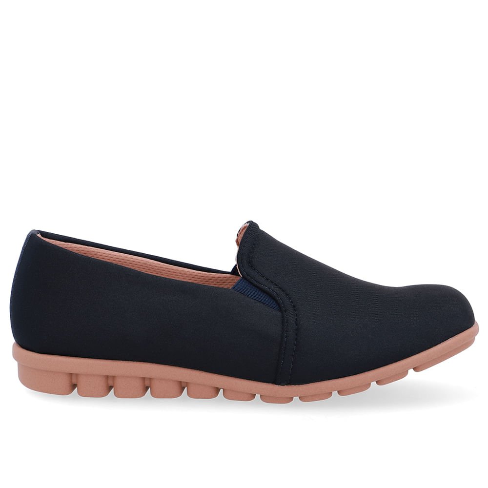 Loafer Azul Elastano Básico
