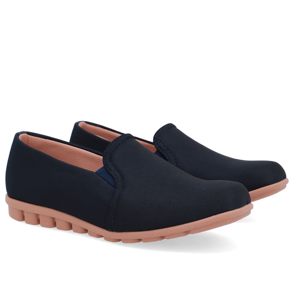 Loafer Azul Elastano Básico Azul 2