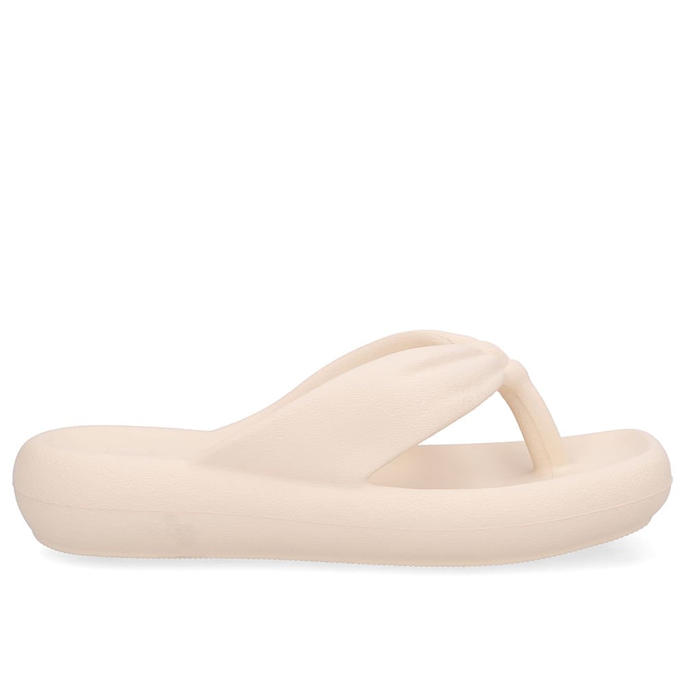 Chinelo Rosa Poofy Bico Quadrado Eva