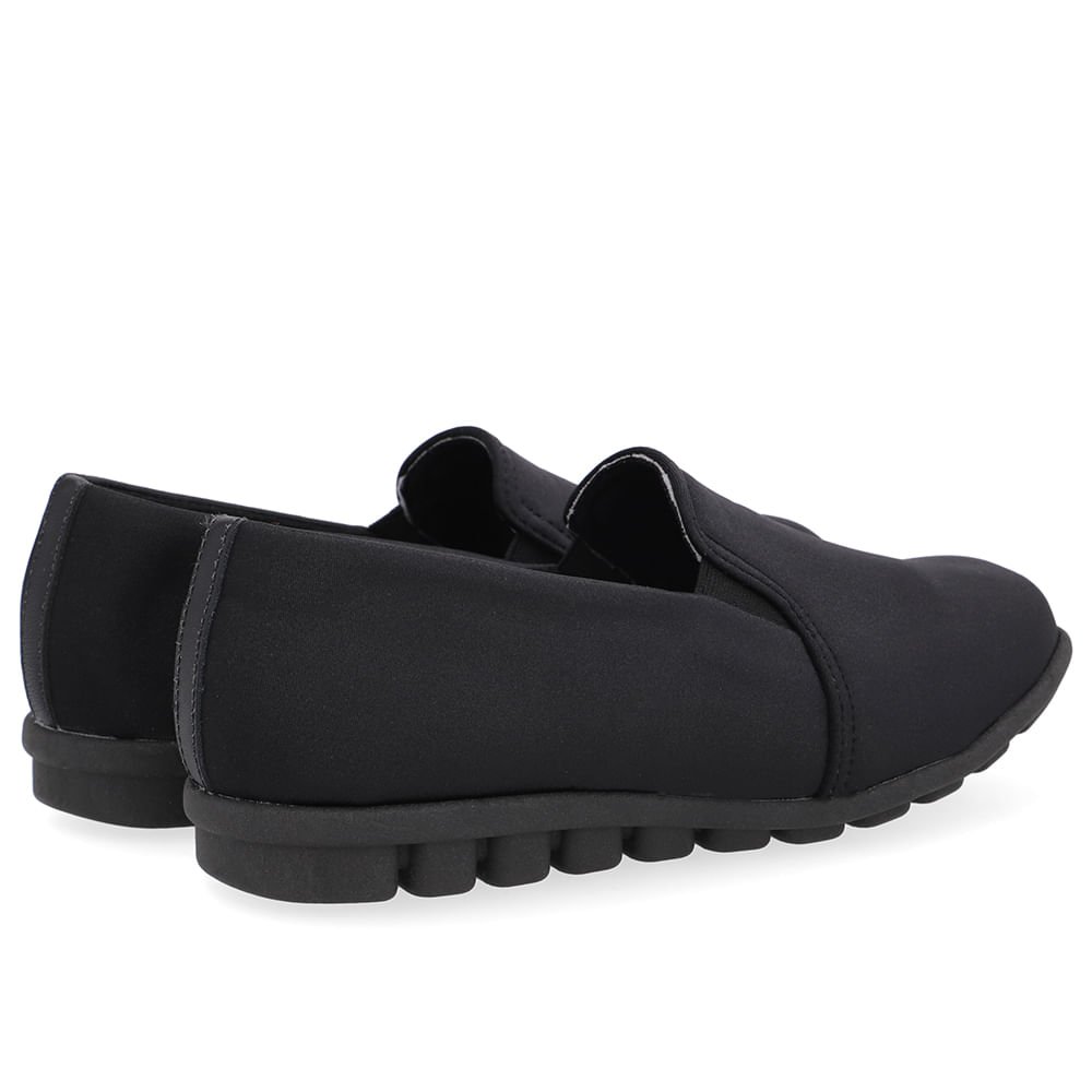 Loafer Preto Elastano Básico Preto 2