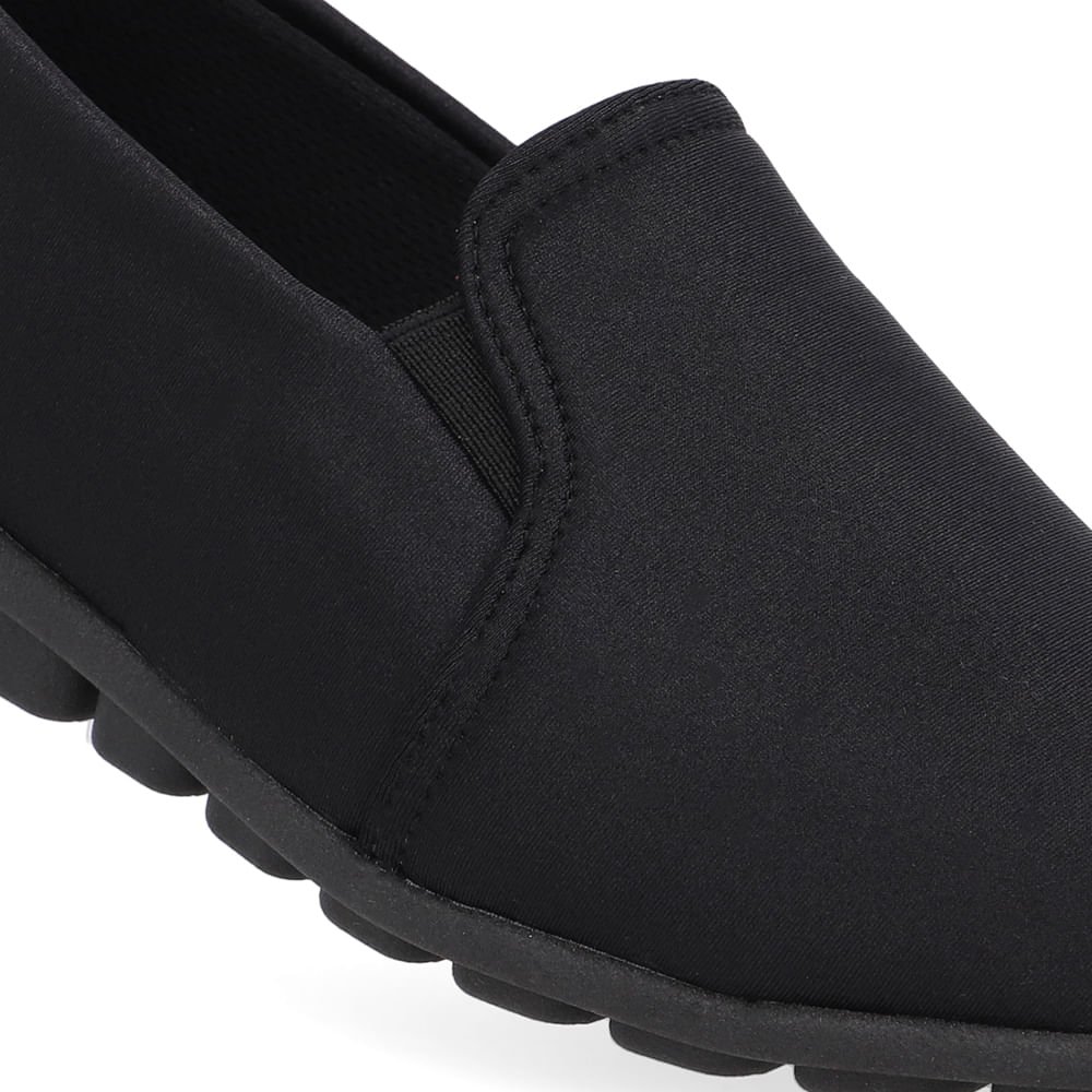 Loafer Preto Elastano Básico Preto 3
