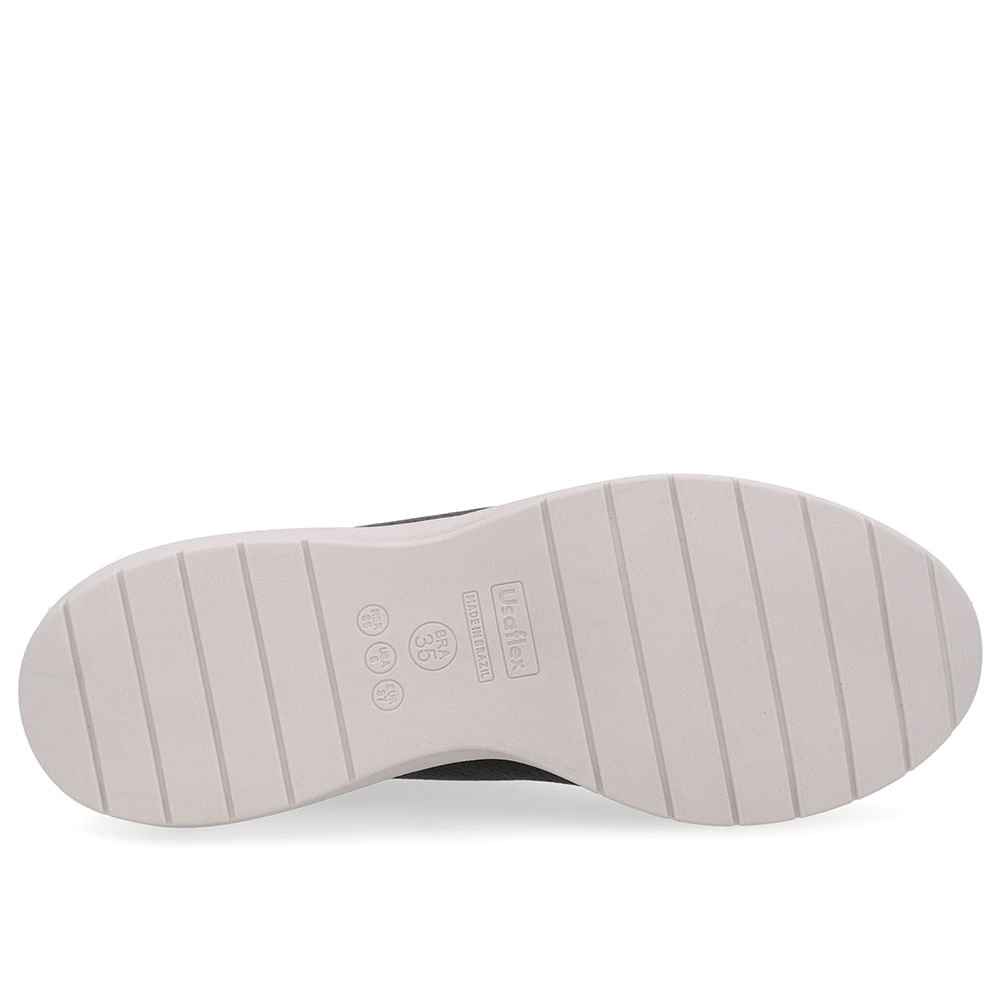 Tênis Couro Preto Detalhes Laser Preto 5