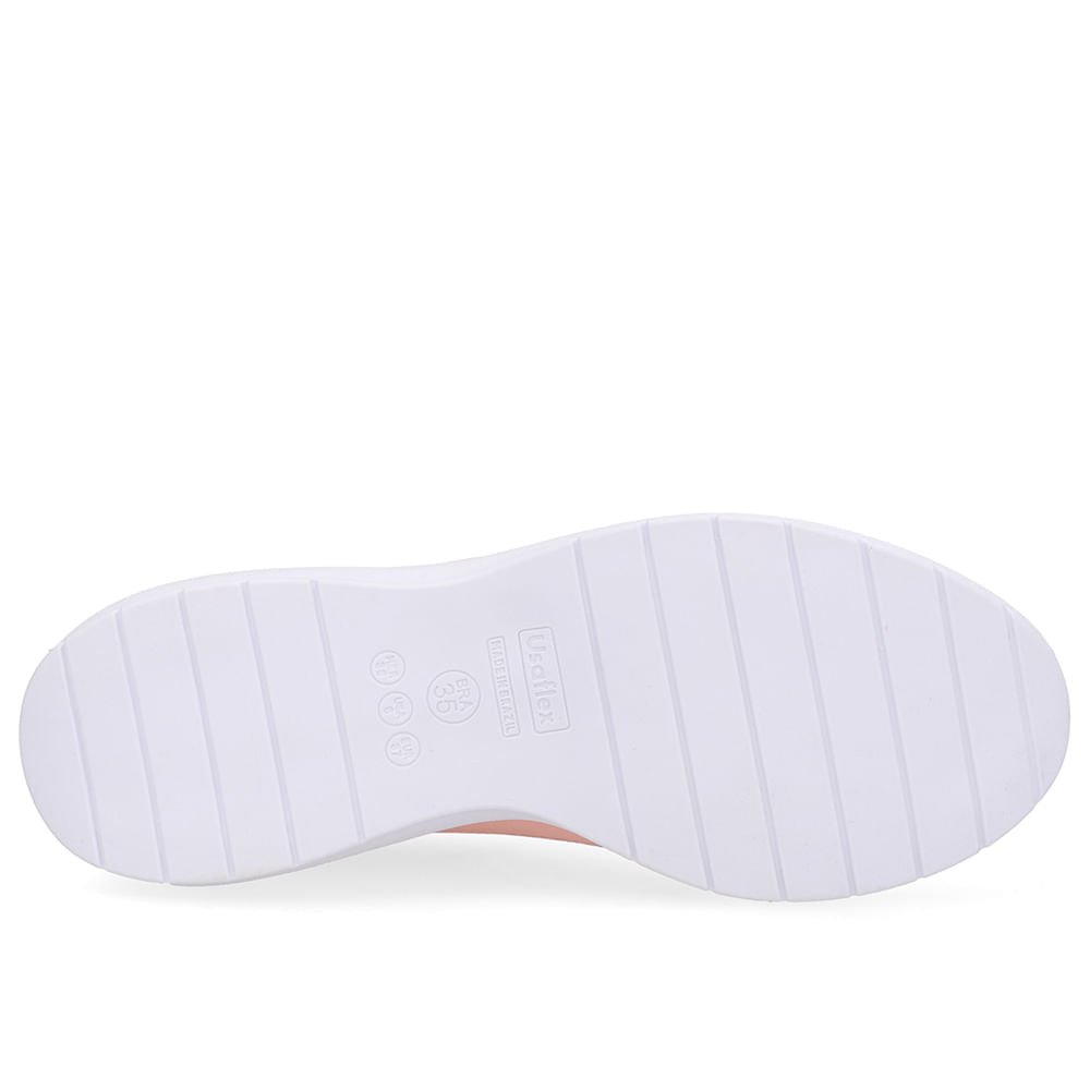 Tênis Cadarço Elástico Couro Laranja Rosa 5