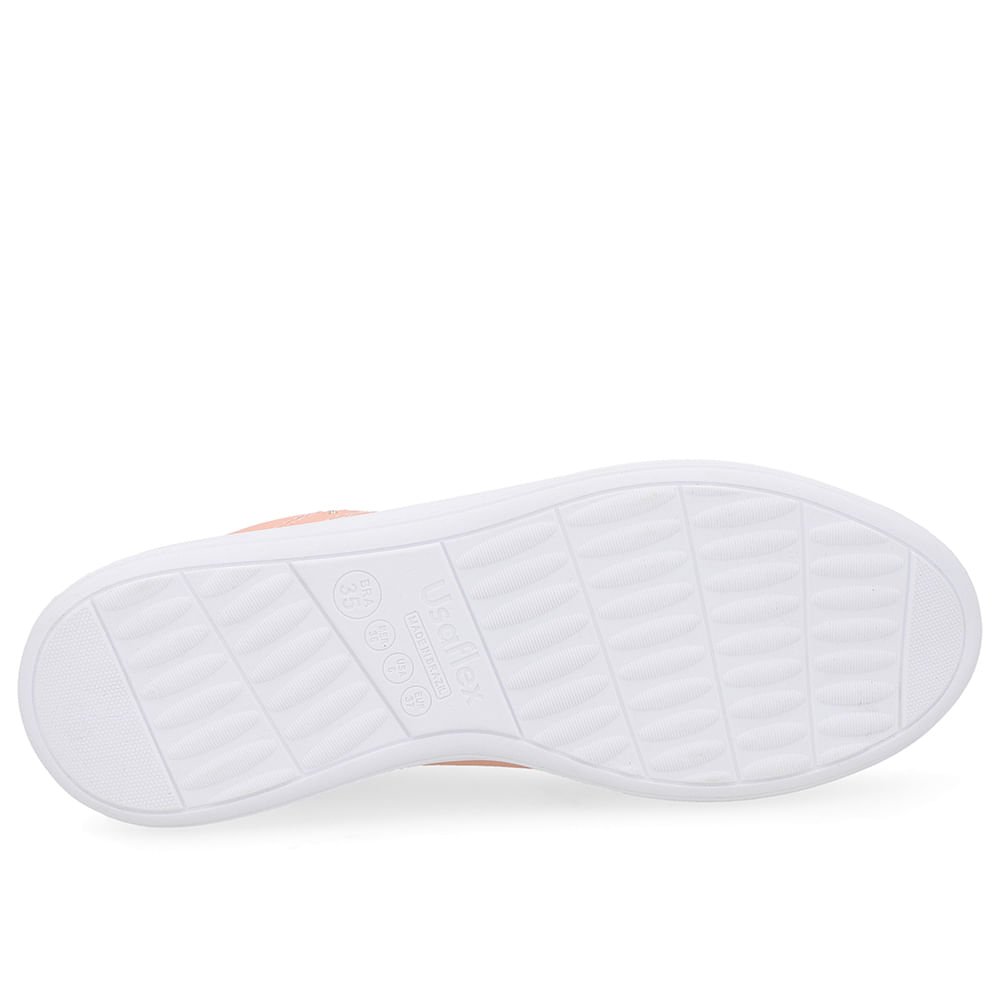 Tênis Cadarço Couro Laranja Rebite Rosa 5