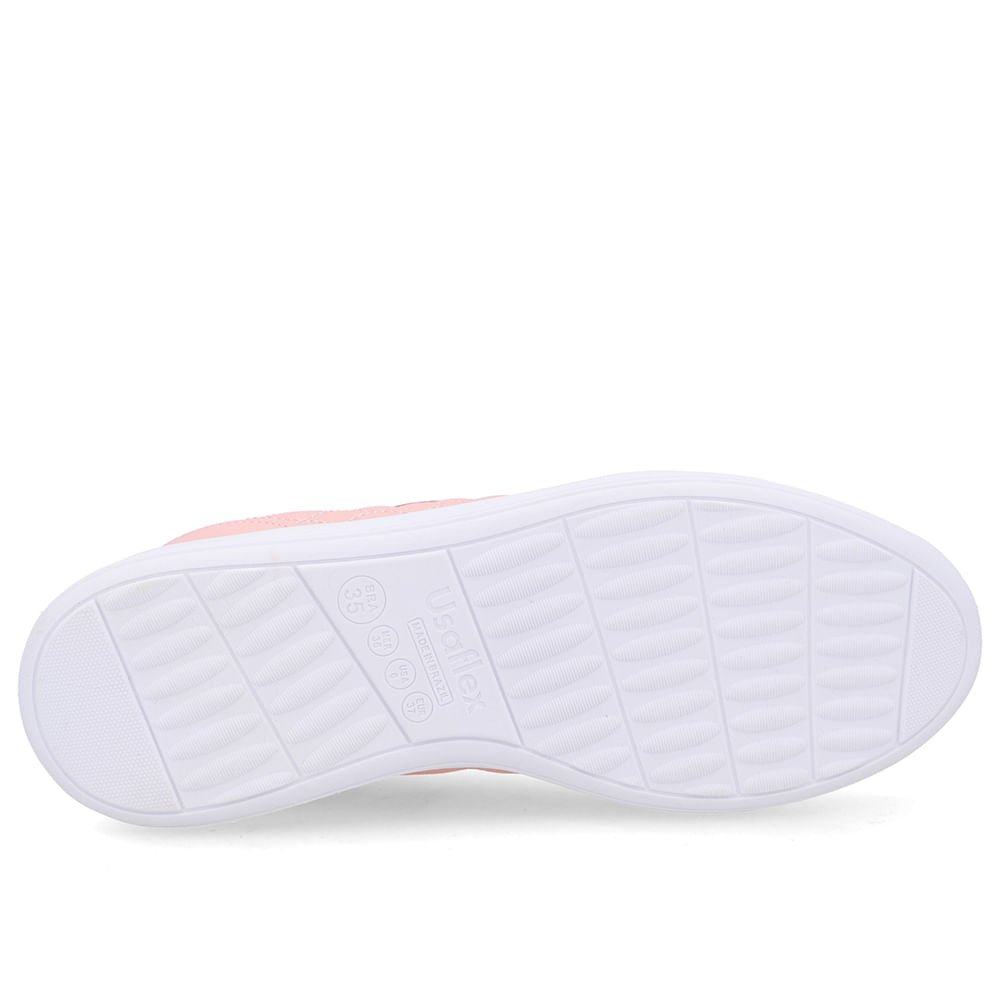 Tênis Matelassê Couro Laranja Rosa 5