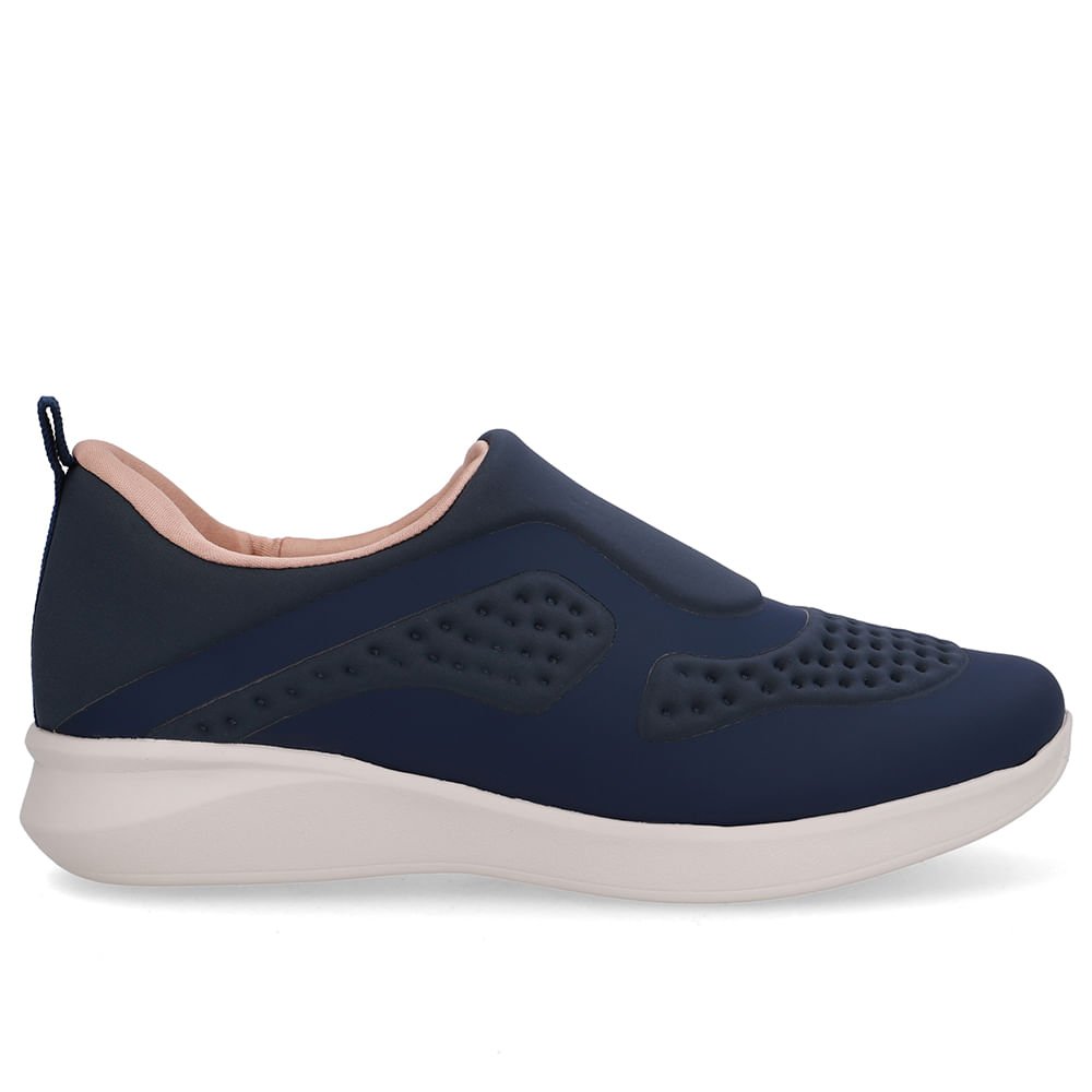 Tênis Slip On Elastano Azul