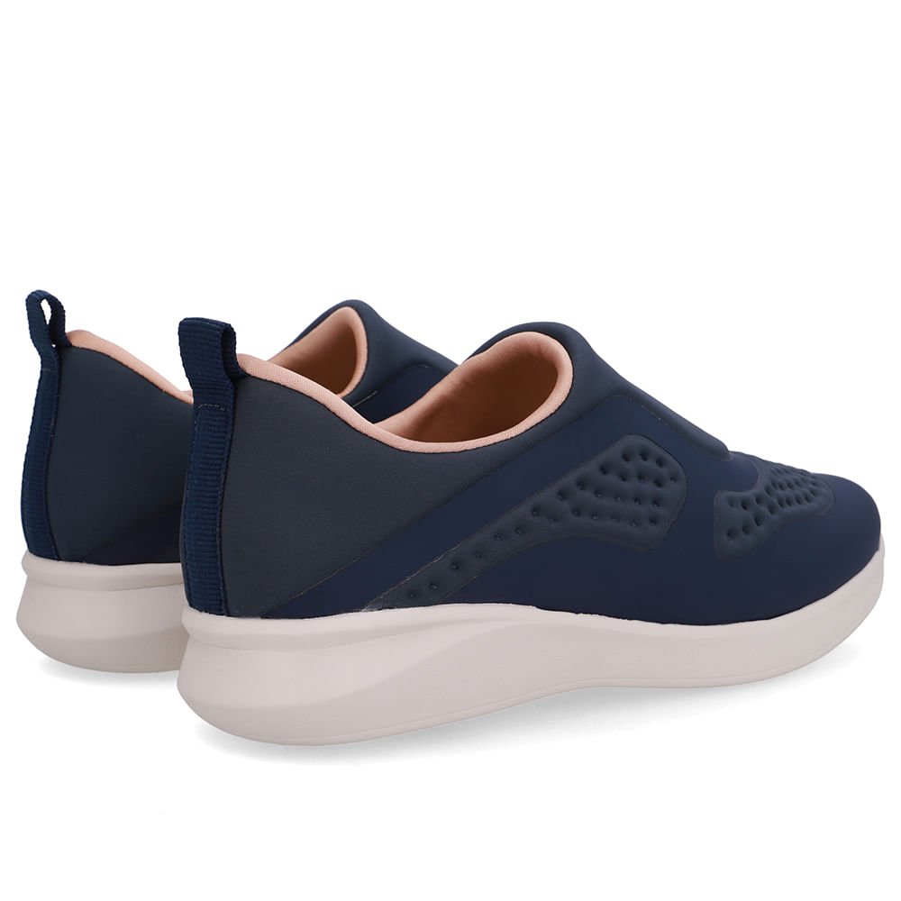 Tênis Slip On Elastano Azul Azul 3