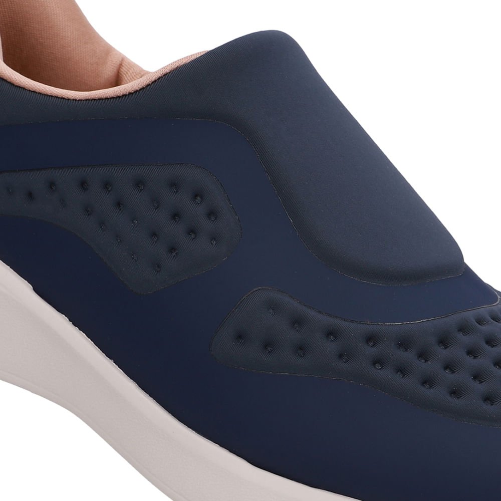 Tênis Slip On Elastano Azul Azul 4