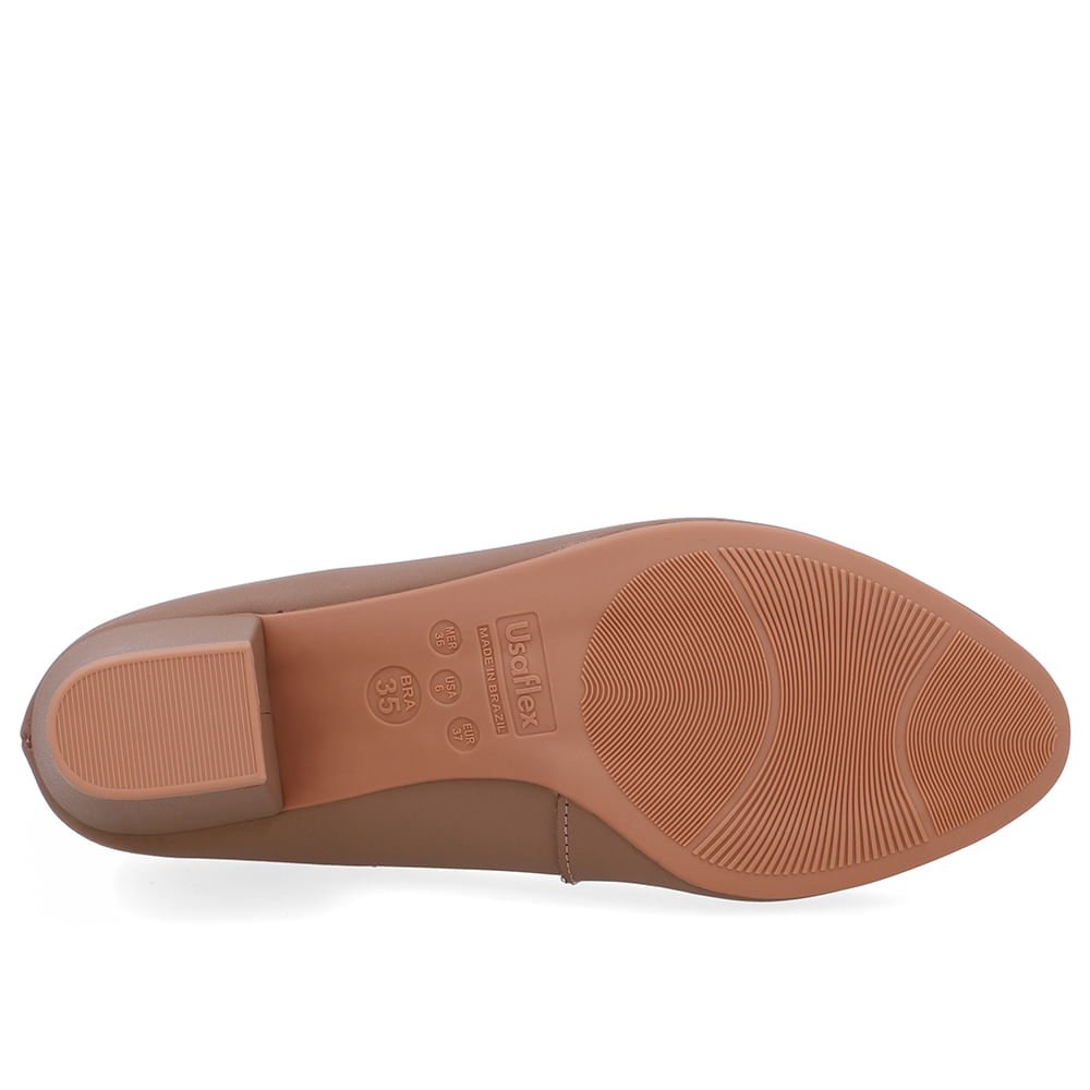 Scarpin Couro Marrom Fendi Detalhe Bridão Marrom 5