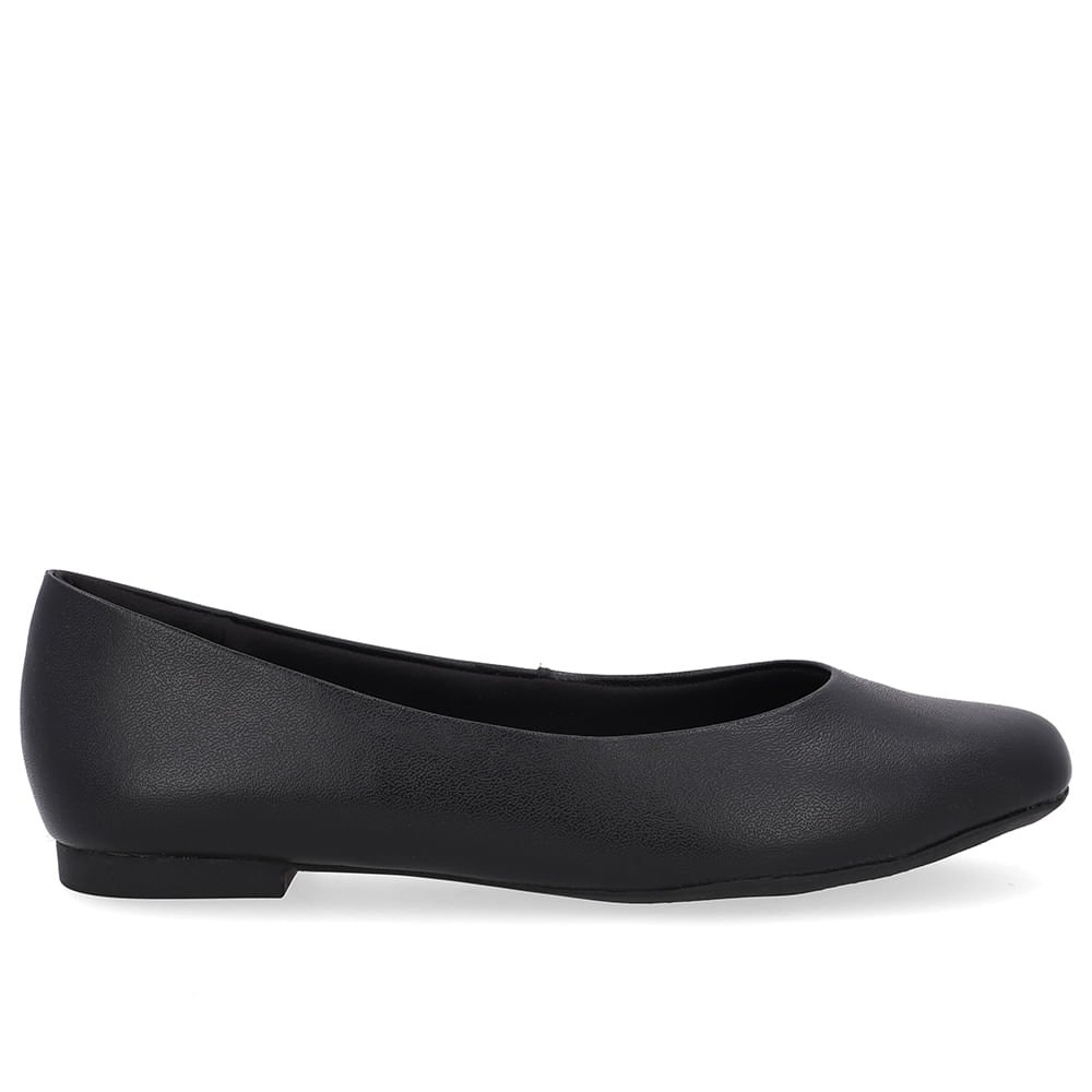 Sapatilha Preta Couro