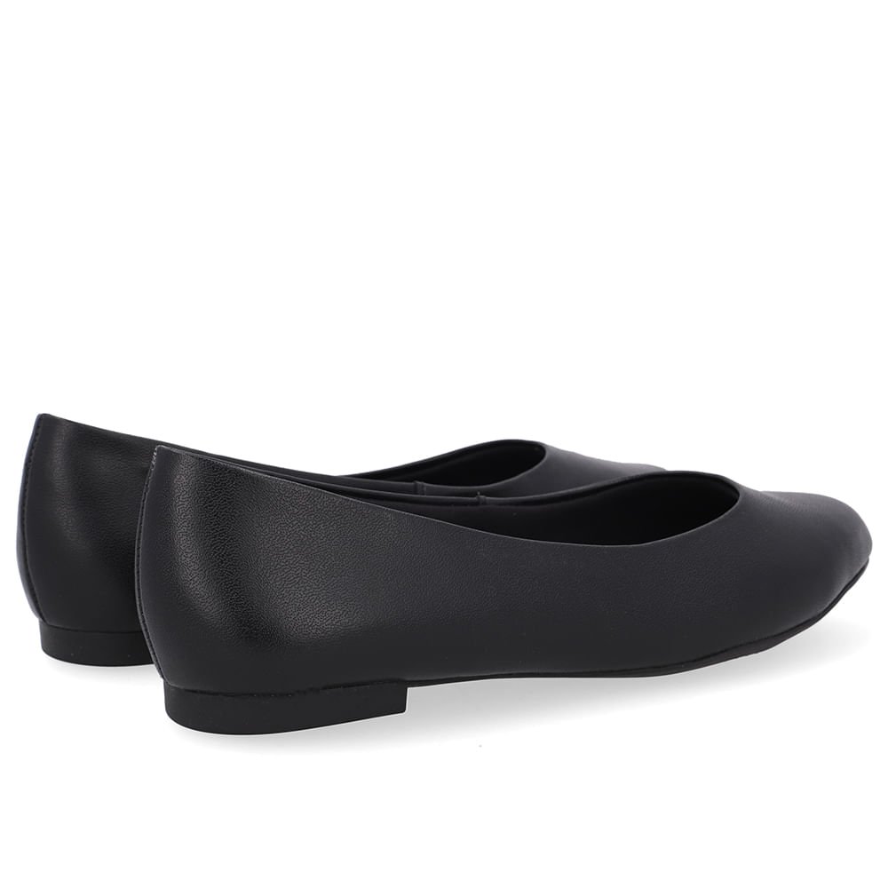 Sapatilha Preta Couro Preto 3