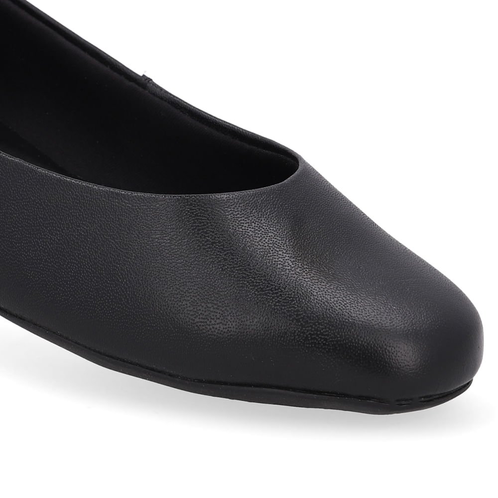 Sapatilha Preta Couro Preto 4