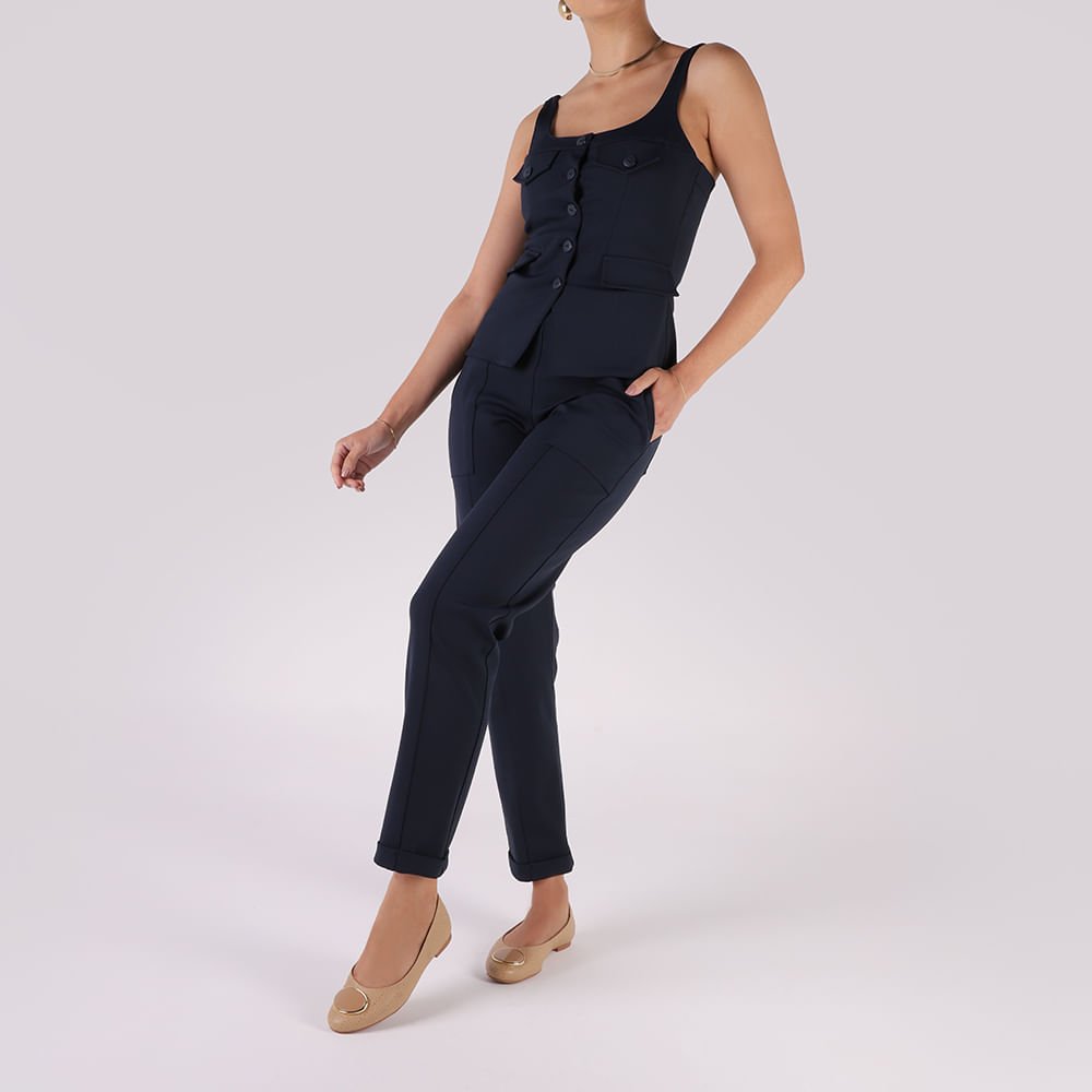 Sapatilha Bege Couro Enfeite Bege 4