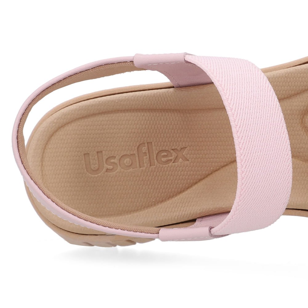 Sandália Enfeite Couro Rosa Rosa 4