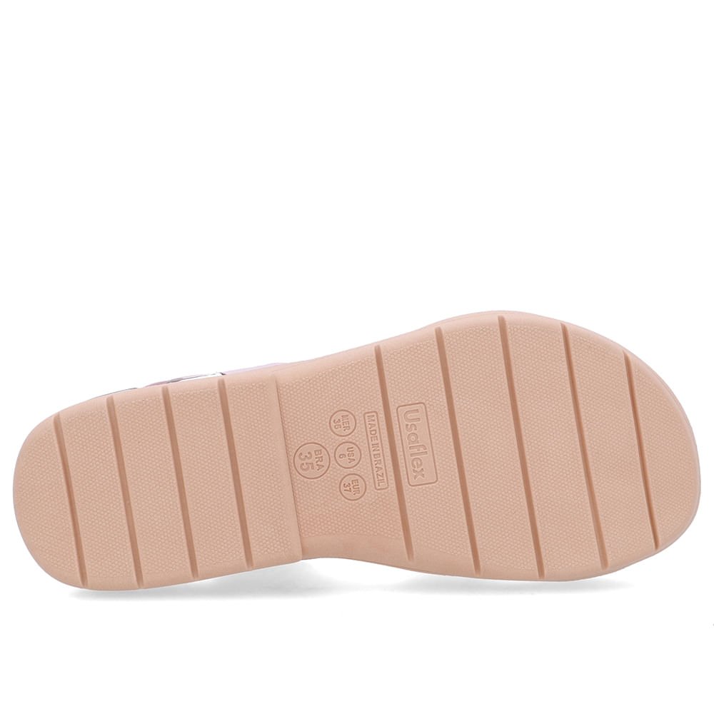 Sandália Salto Baixo Elástico Rosa Rosa 5