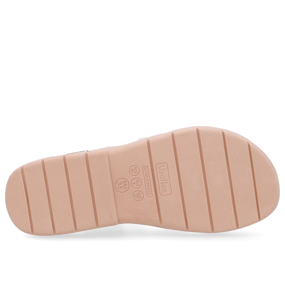 Sandália Tira Elástico Cruzado Branca Marfim Laser Marfim 5