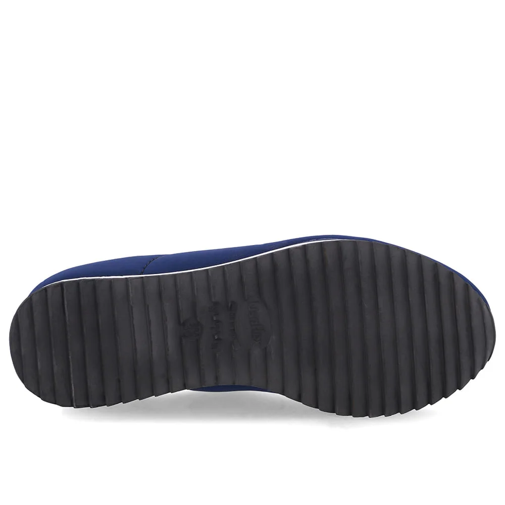 Tênis Slip On Azul Elastano Costura Azul 5