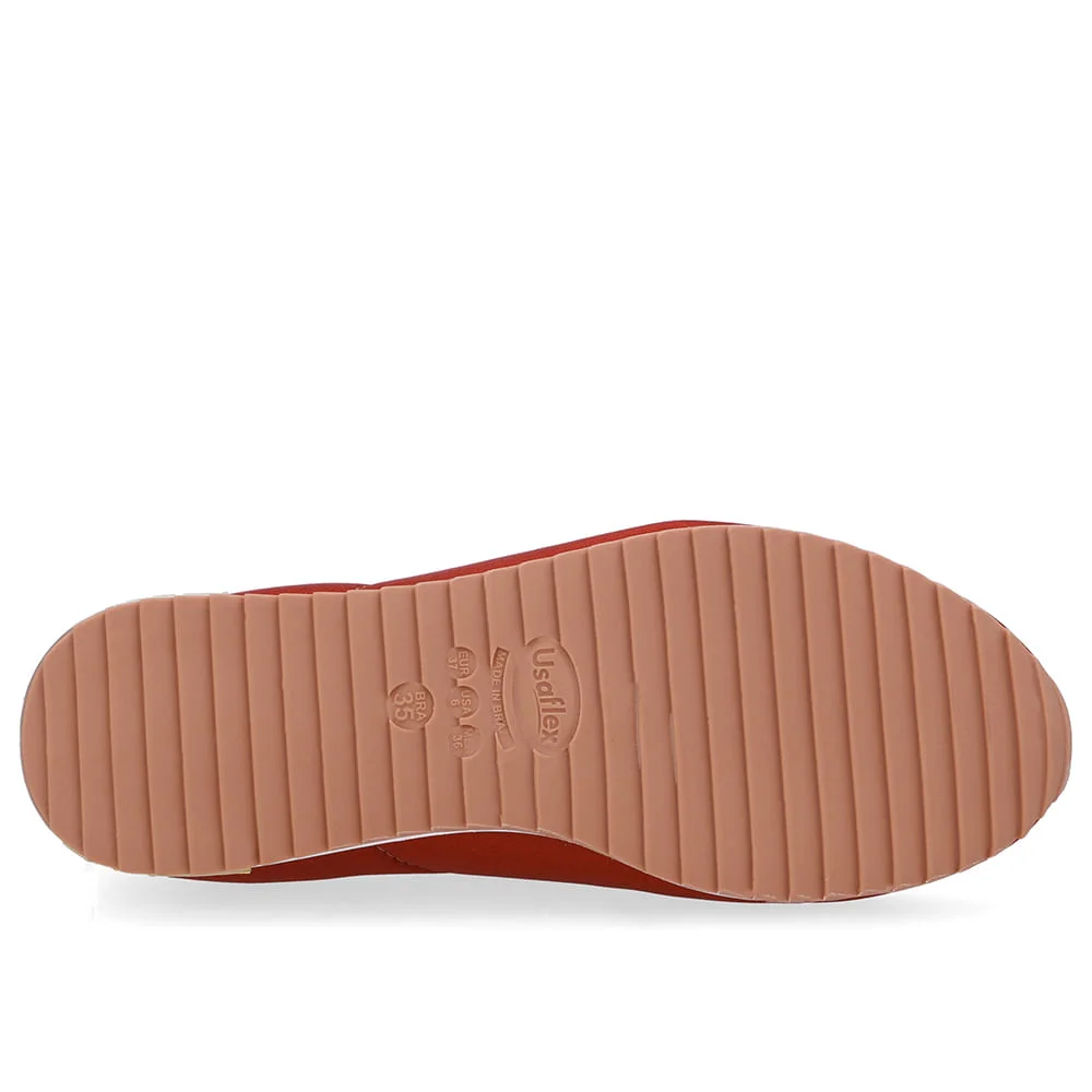 Tênis Slip On Marrom Telha Elastano Costura Telha 5
