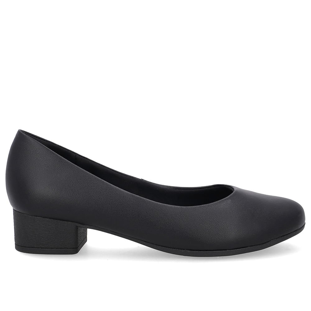 Scarpin Couro Preto Básico