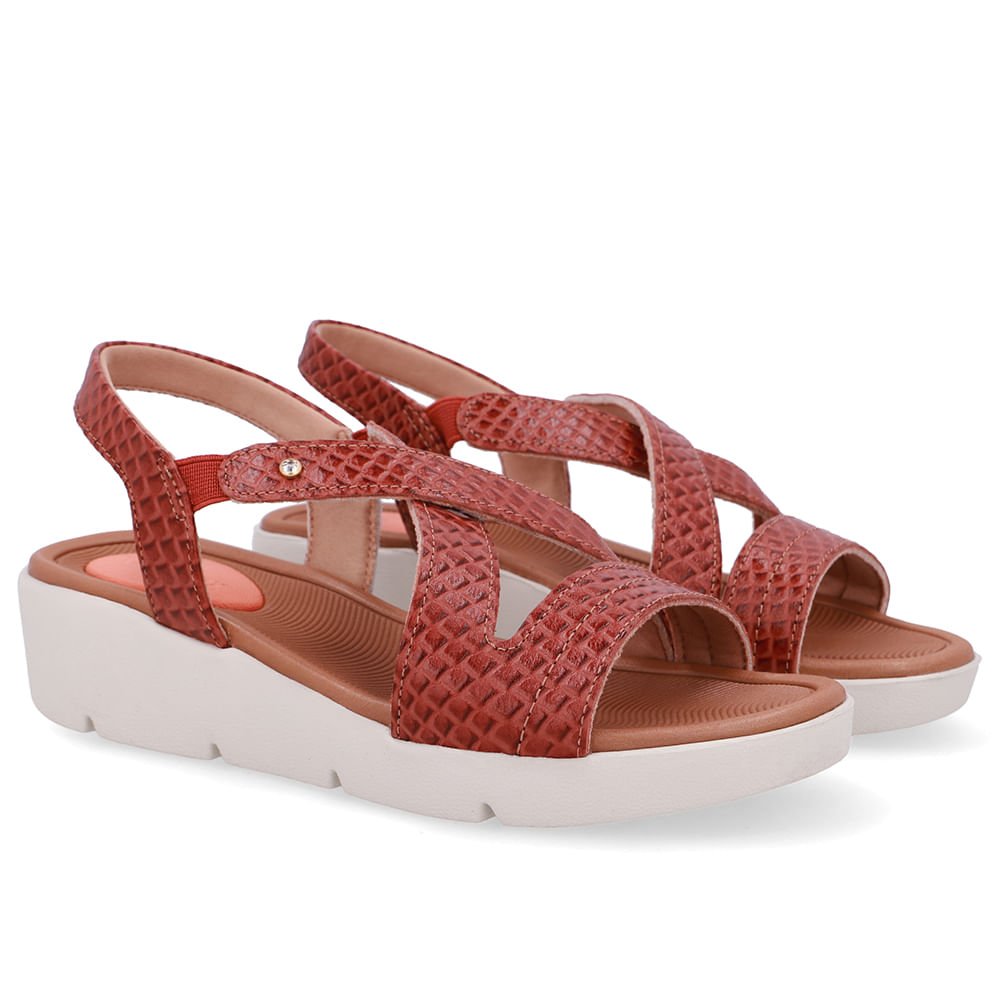 Sandália Couro Marrom Terracota Básica Terracota 2