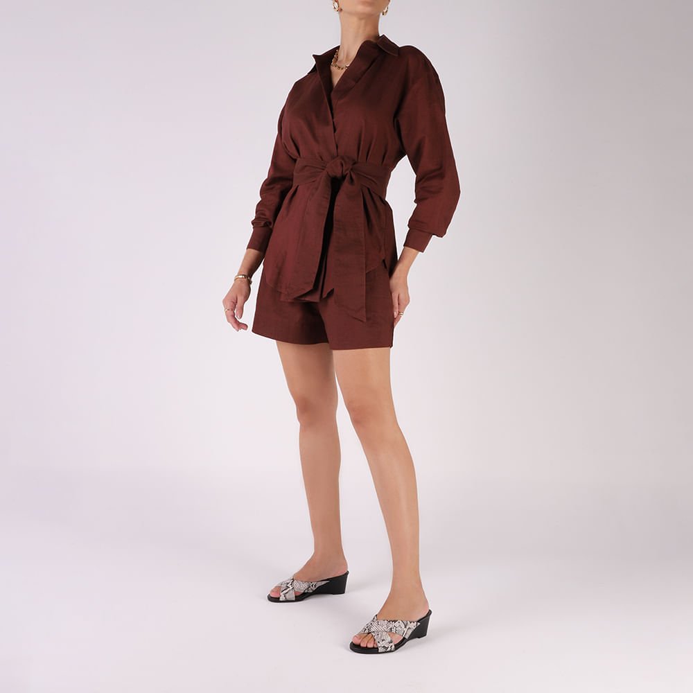 Tamanco Salto Anabela Couro Cobra Natural Animal Print 4