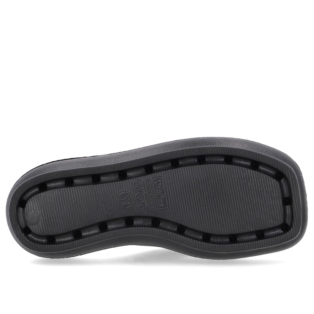 Chinelo Preto Poofy Bico Quadrado Eva Preto 5