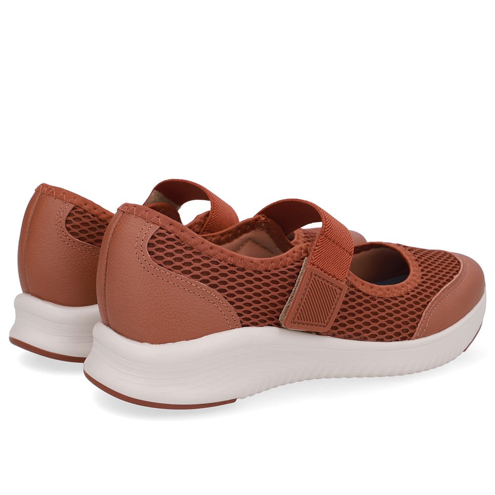 Tênis Marrom Tecido Tira Elástico Marrom 3