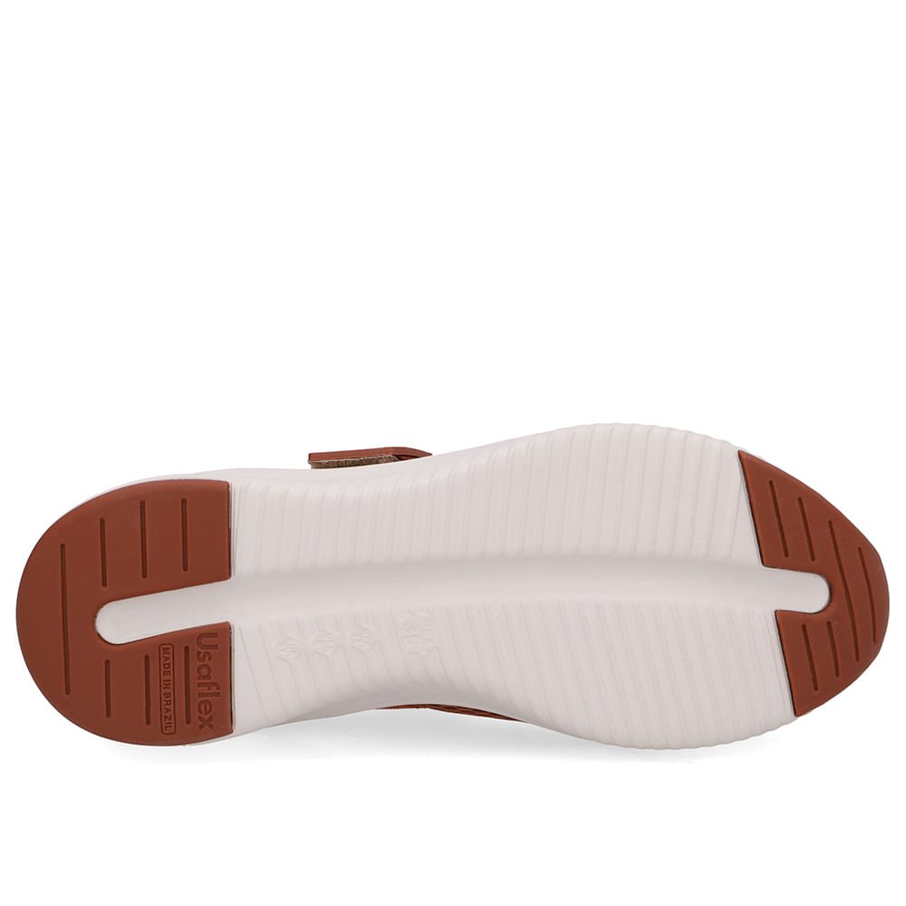 Tênis Marrom Tecido Tira Elástico Marrom 5