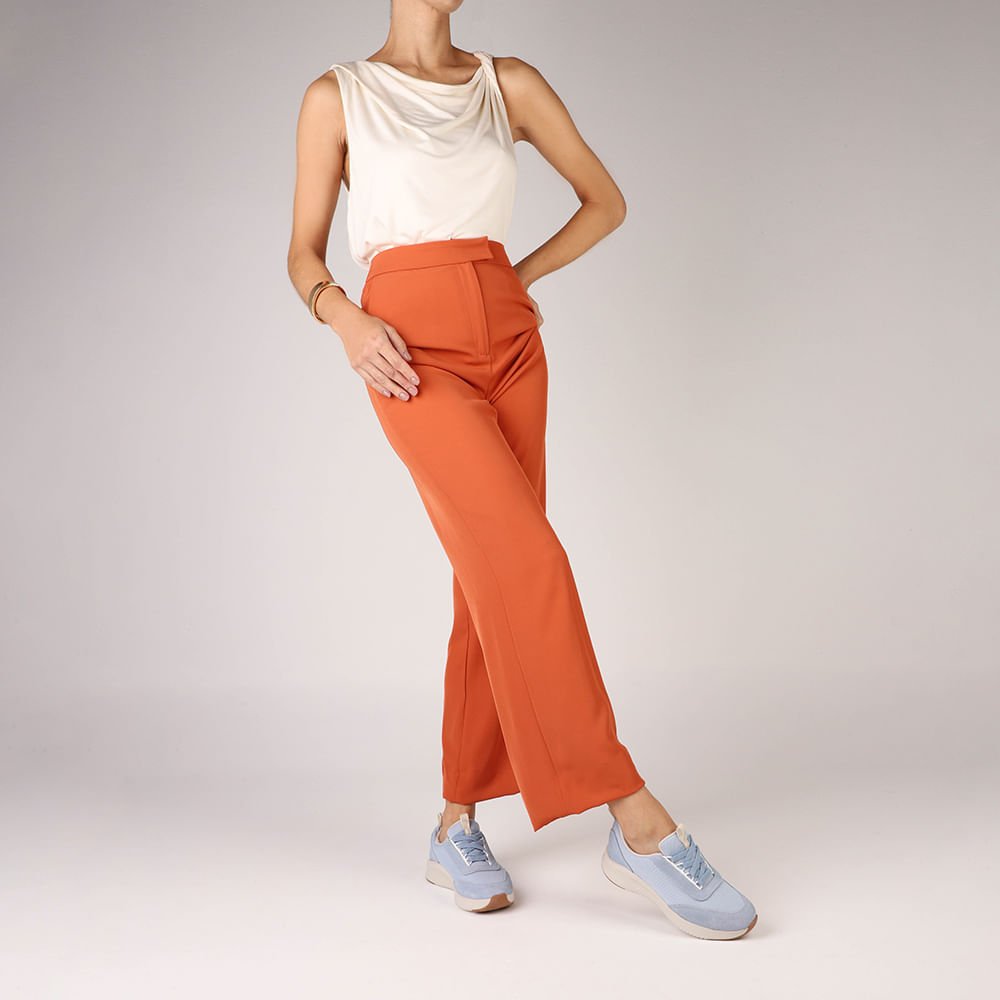 Tênis Azul Claro Tecido Cadarço Elástico Azul 4