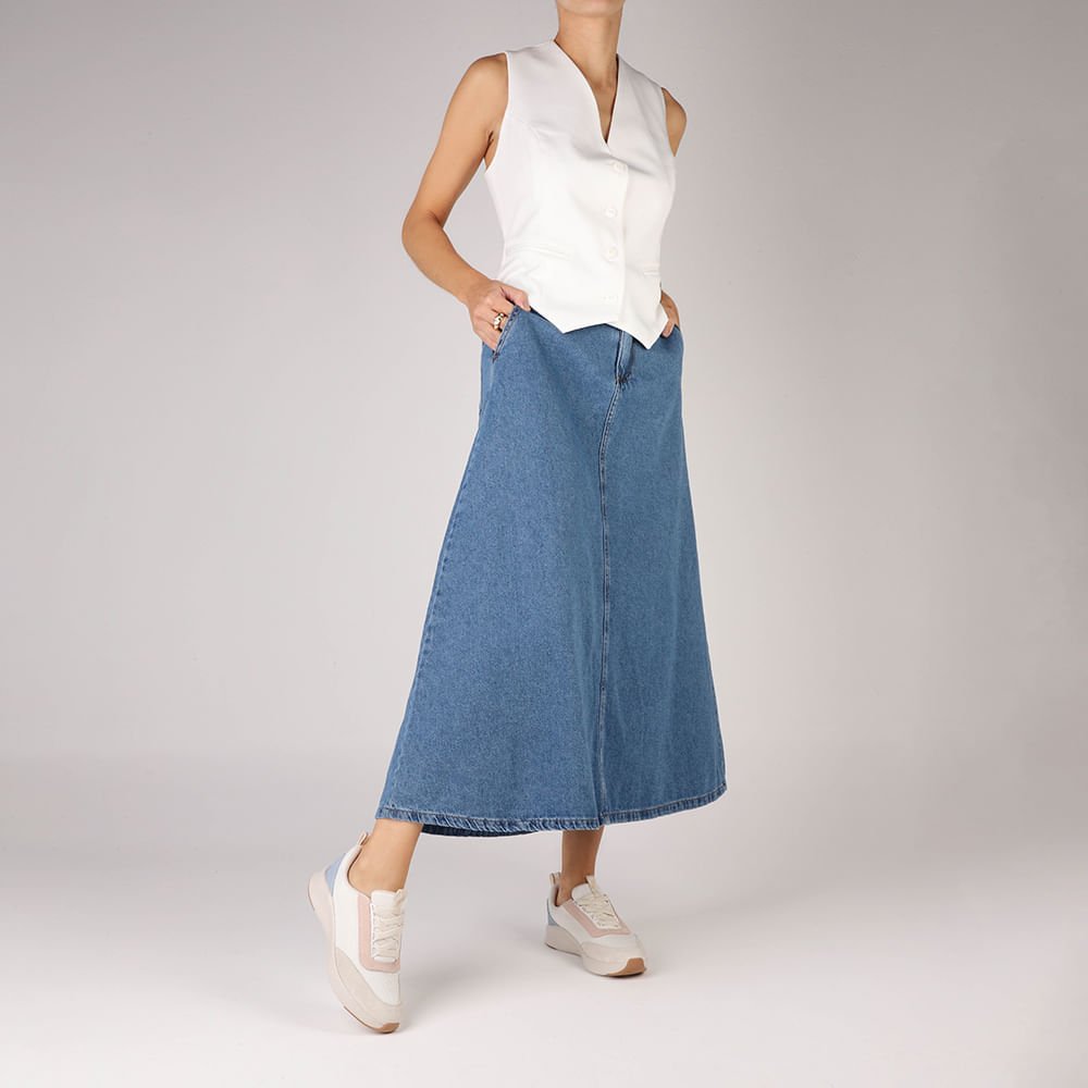 Tênis Branco Marfim Tecido Cadarço Elástico Branco 4