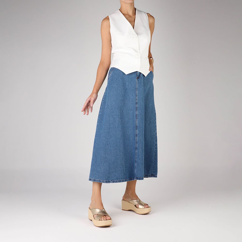 Tamanco Plataforma Palha Couro Dourado Dourado 4