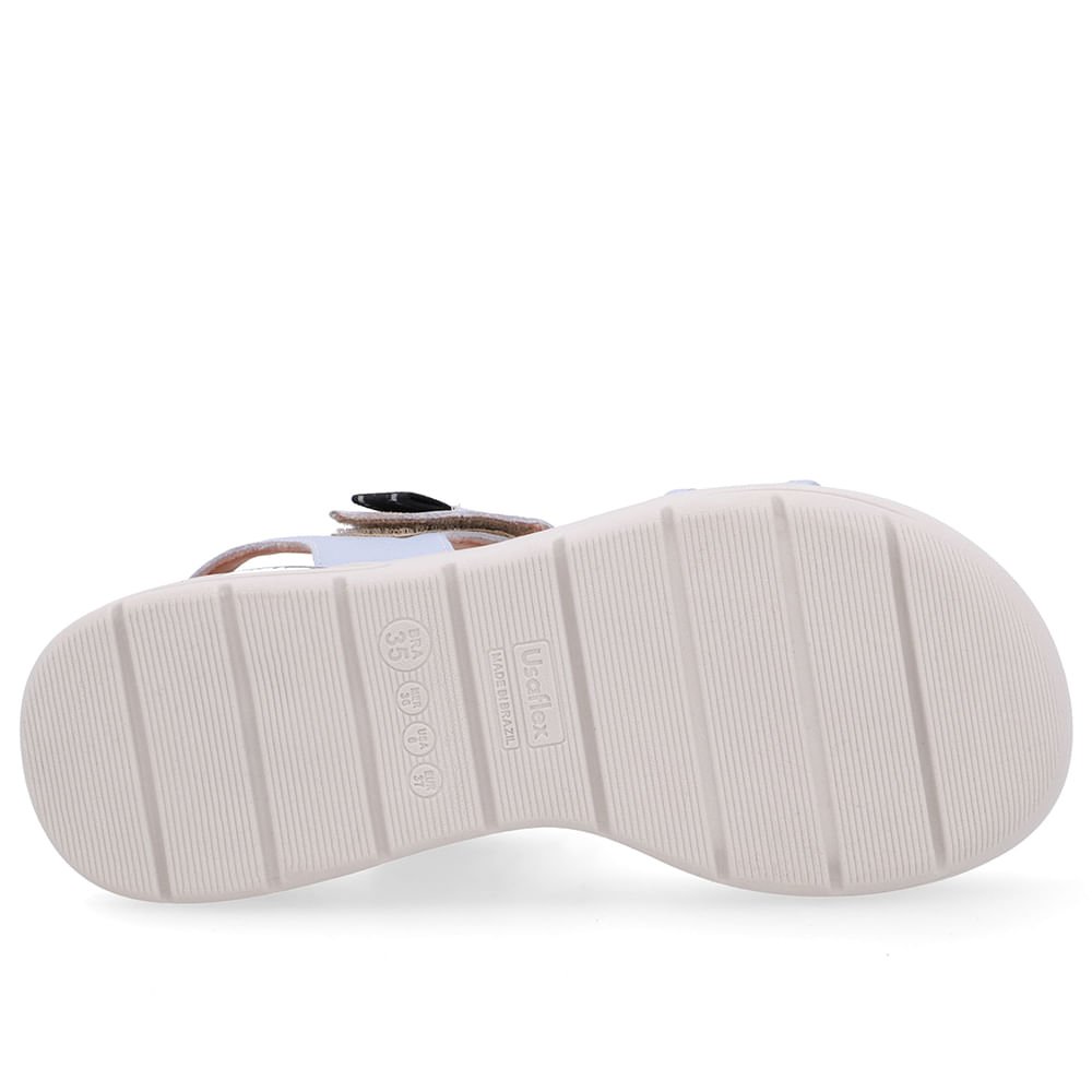 Sandália Salto Plataforma Couro Azul Fecho-Flex Azul 5