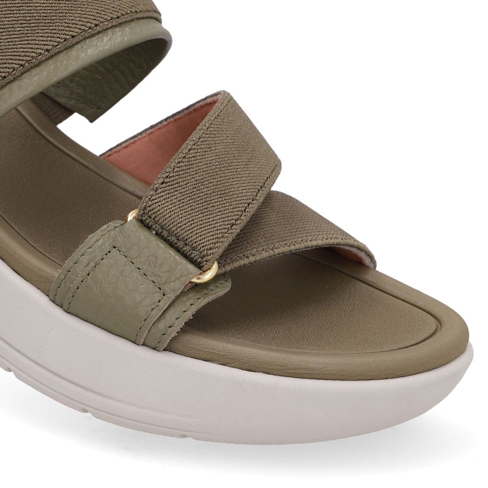 Tamanco Salto Bloco Redondo Couro Verde Verde 4