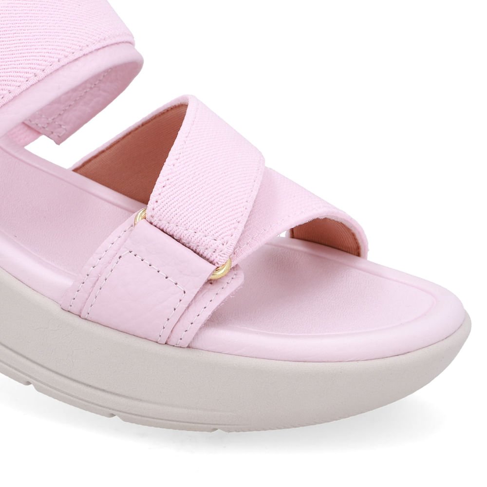 Tamanco Salto Bloco Redondo Couro Rosa Rosa 4