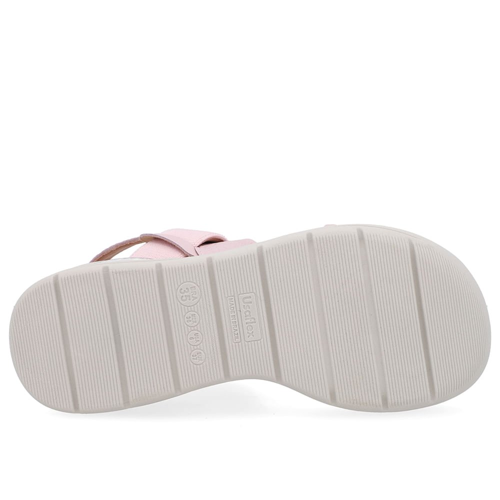 Sandália Salto Plataforma Couro Rosa Rosa 5