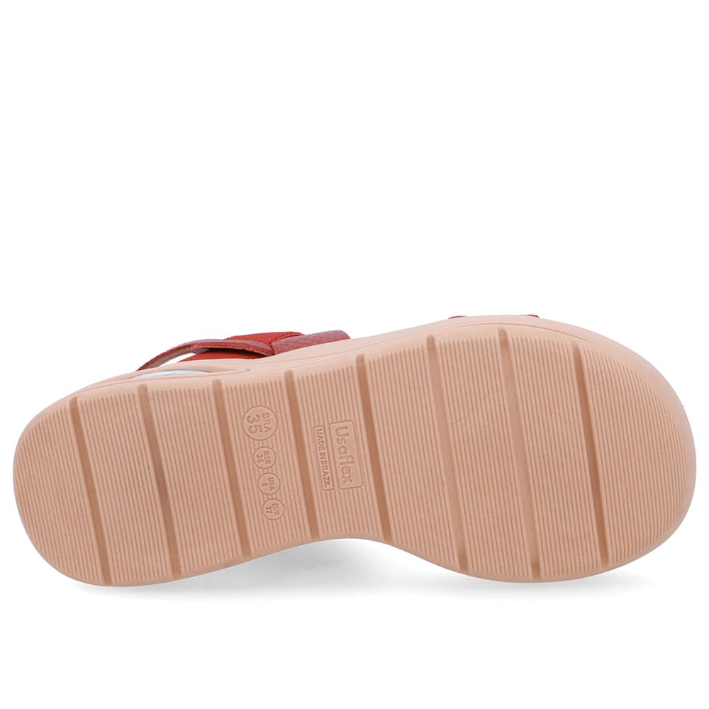 Sandália Salto Plataforma Couro Marrom Marrom 5