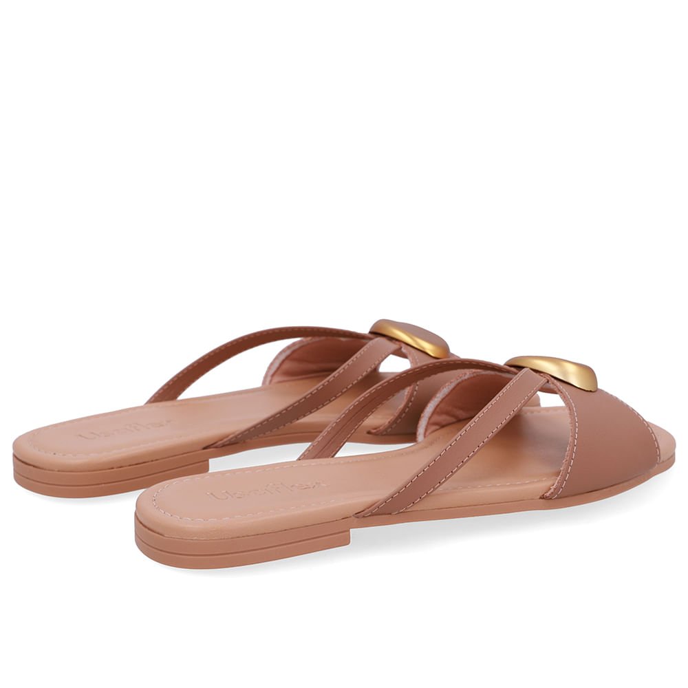 Rasteira Couro Marrom Tiras Marrom 3