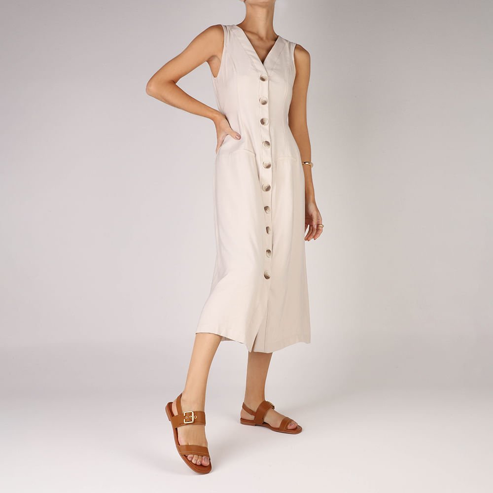 Sandália Couro Marrom Enfeite Fivela Marrom 4