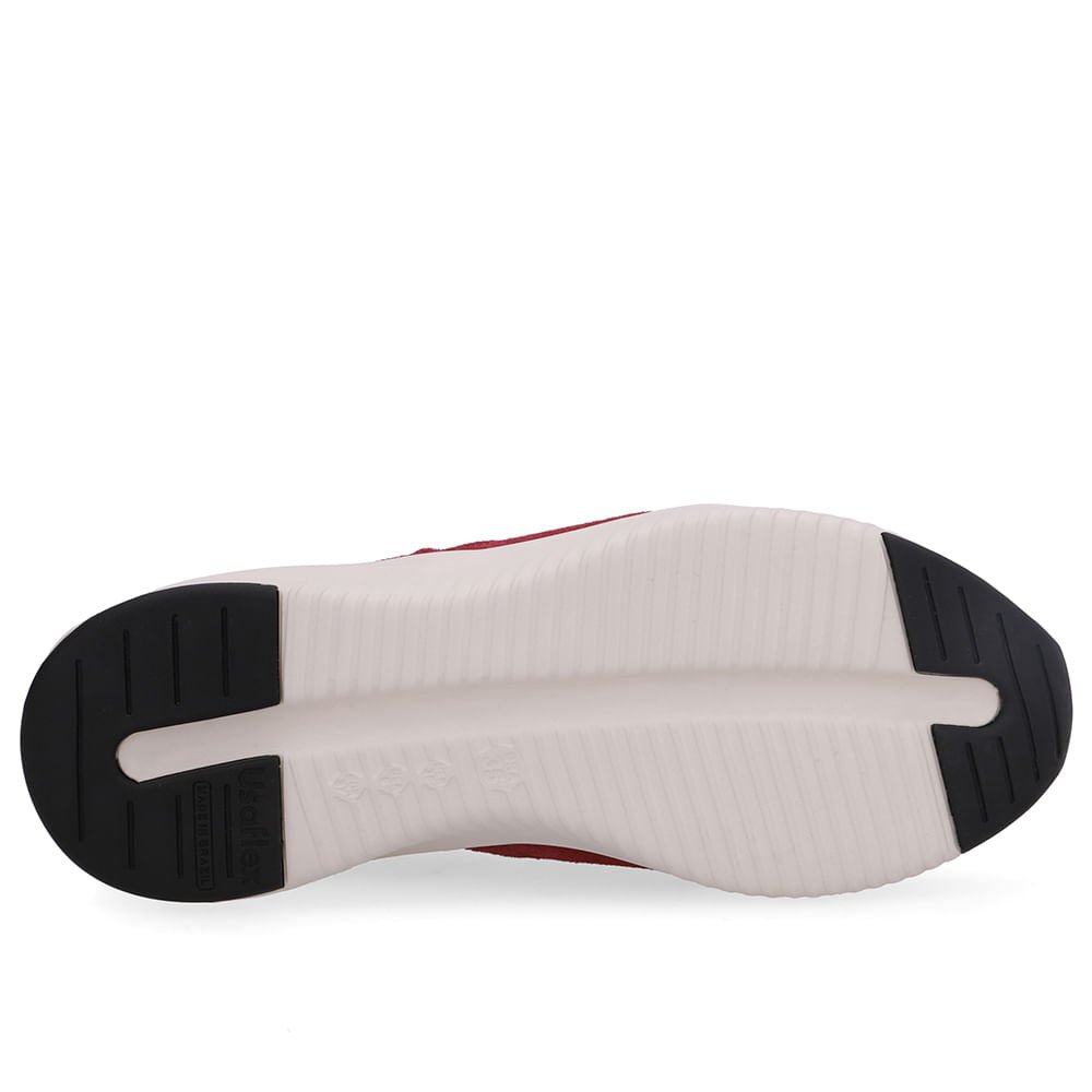 Tênis Vermelho Couro Cadarço Vermelho 5