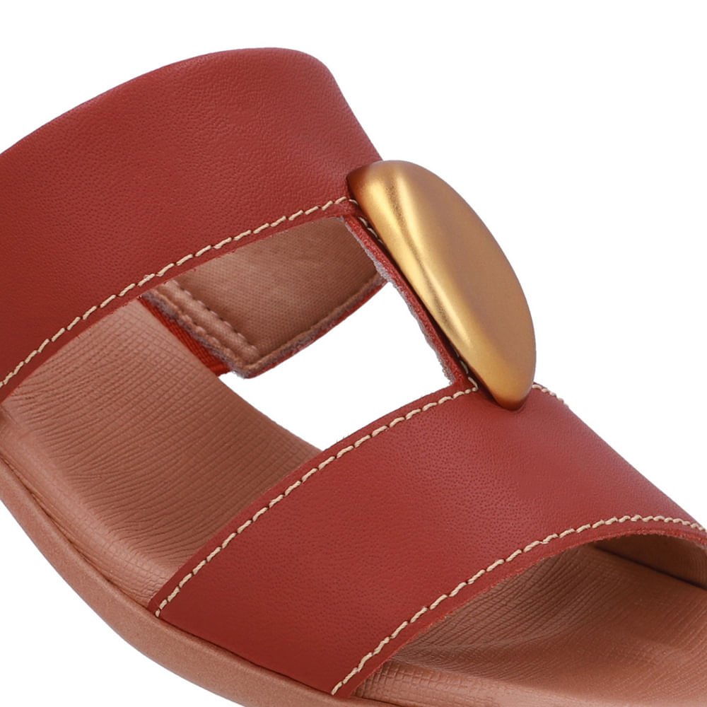 Tamanco Bico Quadrado Couro Marrom Marrom 4