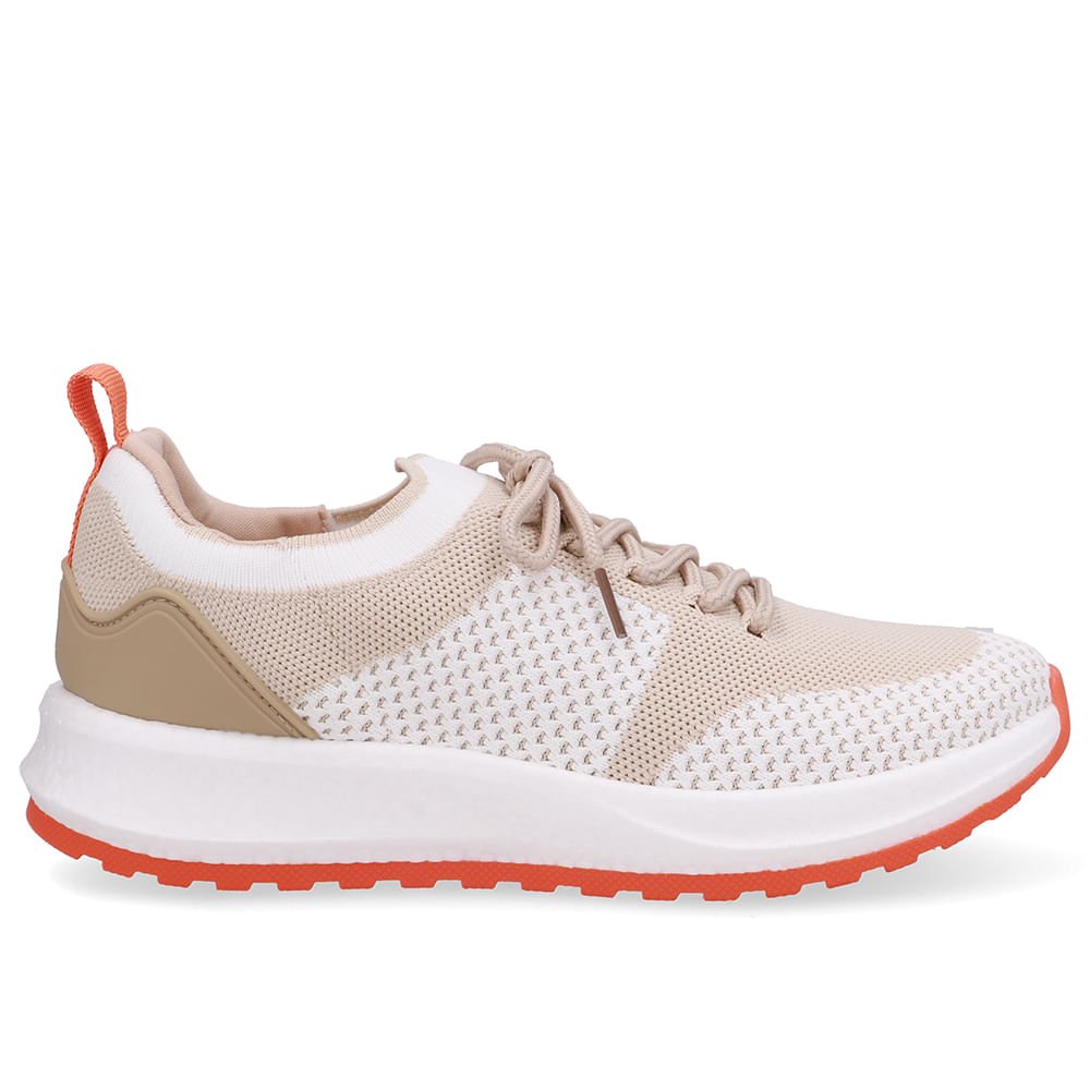 Tênis Poofy Tecido Bege